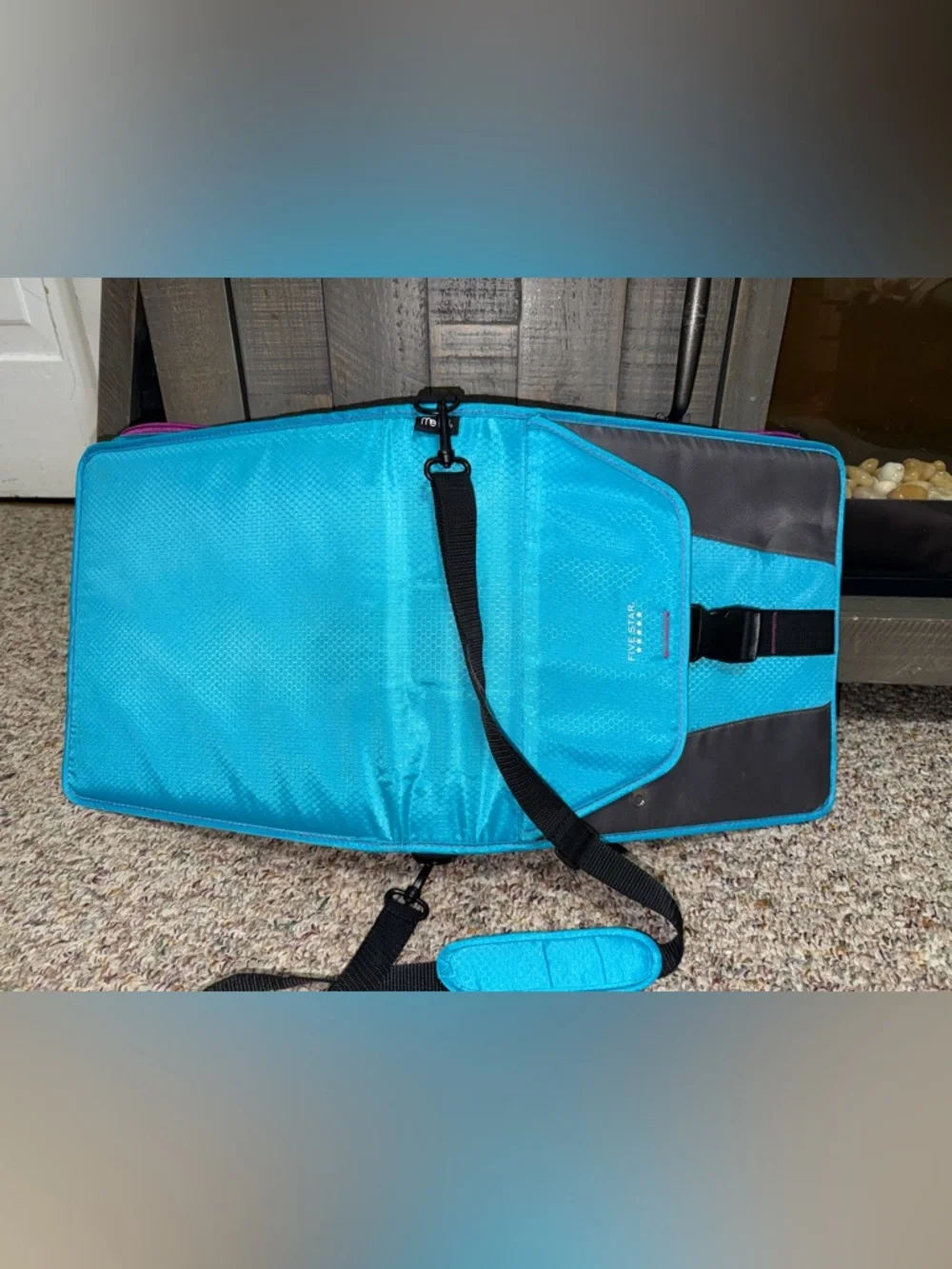 2015 Five Star blue and Gray trapper keeper binder zipper 3 ring‎ binder school